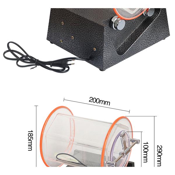 5kg Tumbler Jewelry Polishing Machine 60W Bidirectional Rotation