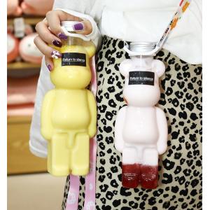 Double Wall Square Round Reusable Bubble Tea Bottles With Handle