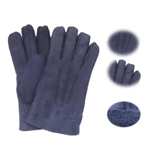 Winter Natural New Zealand Curly Slink Lamb Fur Men Gloves