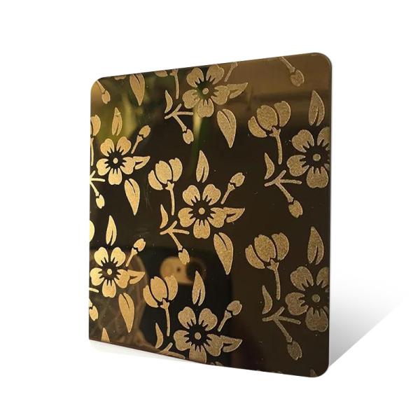 Buy Customized Etching Patterns Stainless Steel Sheets Metal 0.3mm Thickness at wholesale prices