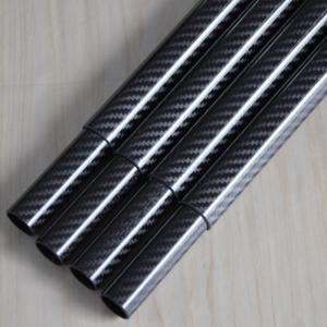 100% 3K Telescoping Carbon Fiber Poles High Pressure Resistance
