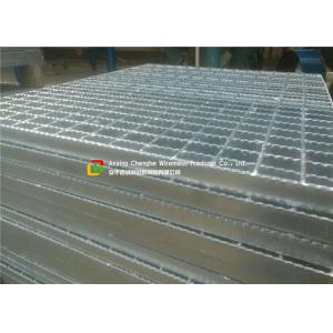 Serrated / I Bar Walkway Mesh Grating , Sidewalks Metal Walkway Decking