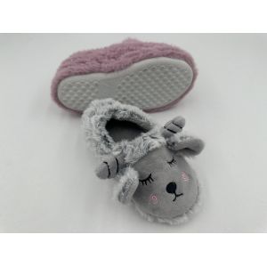 OEM Designs Winter Womens House Slippers Animal Style With 3D Trims