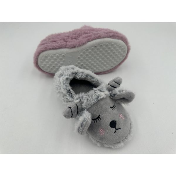 OEM Designs Winter Womens House Slippers Animal Style With 3D Trims