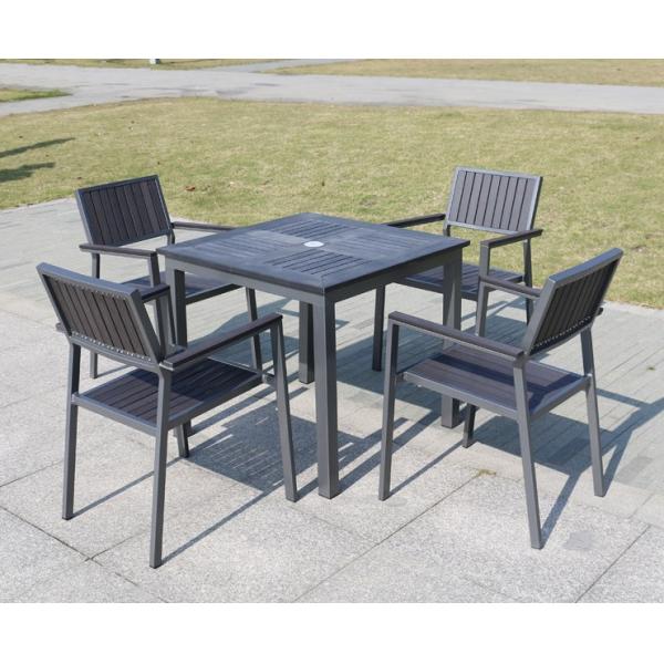 New design Poly Plastic wood Aluminium chairs and table Hotel Outdoor Garden Patio chair