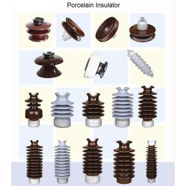 Gray Basic Electrical Components , Post Type Porcelain Electrical Insulators