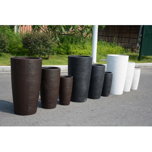 Frost Resistant Character Fiber Clay Planter Modern Design For Outdoor