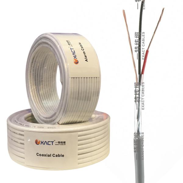 Buy White PVC Jacket 14x0.22mm2 Shielded Alarm Cable with 7*0.2mm Stranded CCA Conductors at wholesale prices