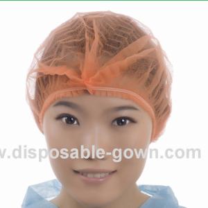 Single Use Medical Bouffant Caps With Double Non Irritating Elastic
