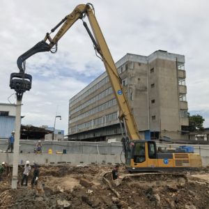 2500RPM 20T Vibrating Hydraulic Sheet Excavator Mounted Pile Driver