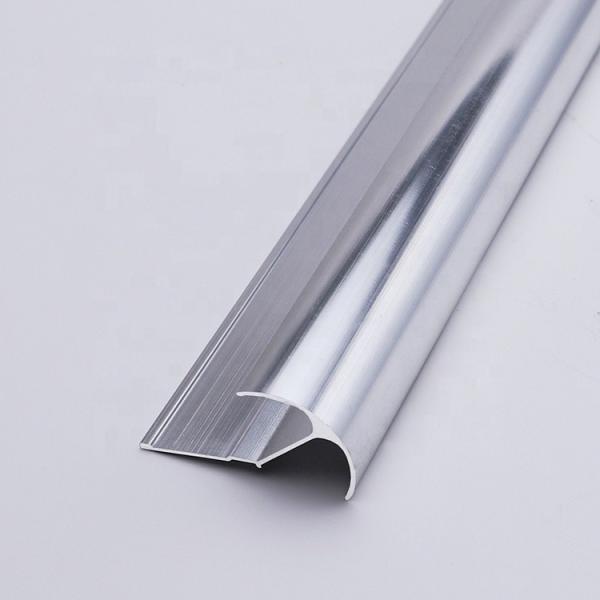 Buy 6mm Aluminium Brushed Chrome Tile Trim Electrophoresis at wholesale prices