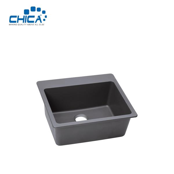 Buy Natural Stone Sink Topmount Granite Quartz Kitchen Sink Granite Composite Kitchen Sink For House at wholesale prices