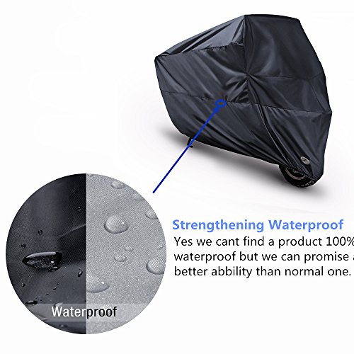 Nylon Motorcycle Rain Cover Outside Storage Motorcycle Shelter Cover Rust Proof