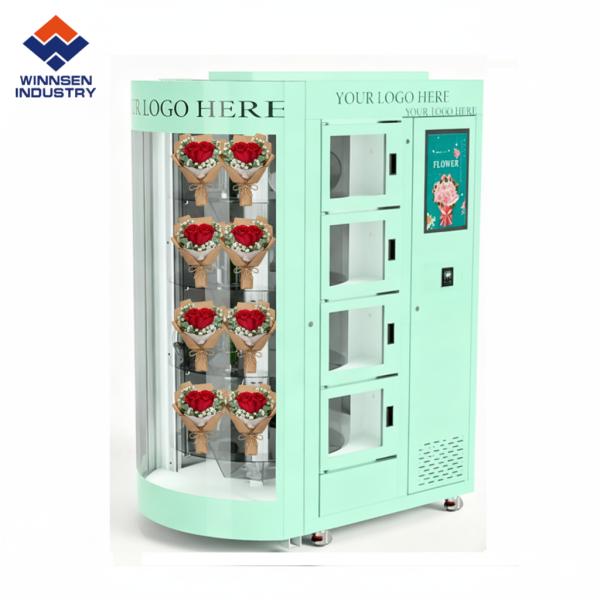 Automatic Flower Dispenser with 12mm Thick Insulation Material R134a Refrigerant