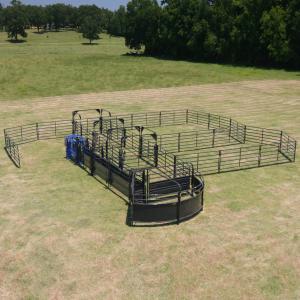 Light Grey Galvanized Farm Cattle Panel Fence Resists Corrosion Cattle Livestock