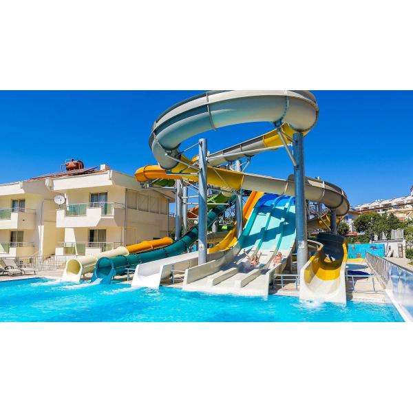 ODM Outdoor Commercial Playground Swimming Pool Fiberglass Water Slide for Adults