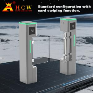 HCW Swing Turnstile Gate With Biometric Speed Barrier Double Channel For