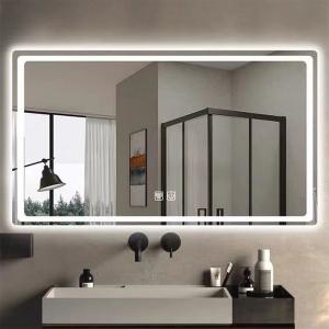 Hotel Home Bathroom Decoration Large Oval Bath Mirrors with Touch Screen and LED
