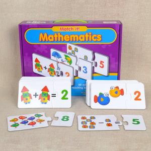 Mathematics Custom Number Jigsaw Puzzles Double Printing Service OEM Design