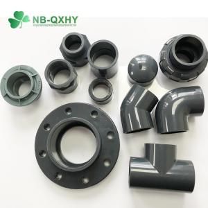 20mm to 400mm Deep Gray PVC UPVC Pipe Fitting with Adapter End Cap Tee Coupling