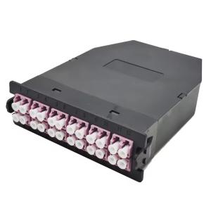 24F Black LC Duplex Multimode MPO MTP Fiber Cassette for 24 Ports OM3 OM4 OS2