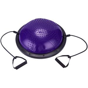 Purple Half Exercise Ball For Massage Customized Logo Environmentally Friendly