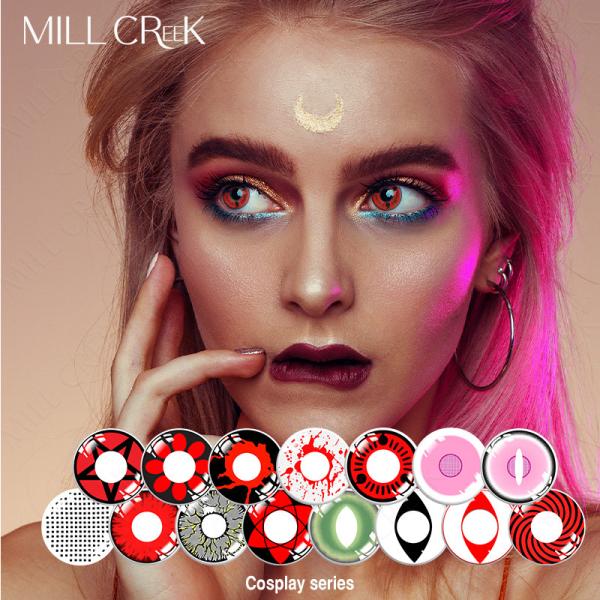Sharingan Red Colored Contacts Tokyo Ghoul Cosplay Eye Contact Lenses