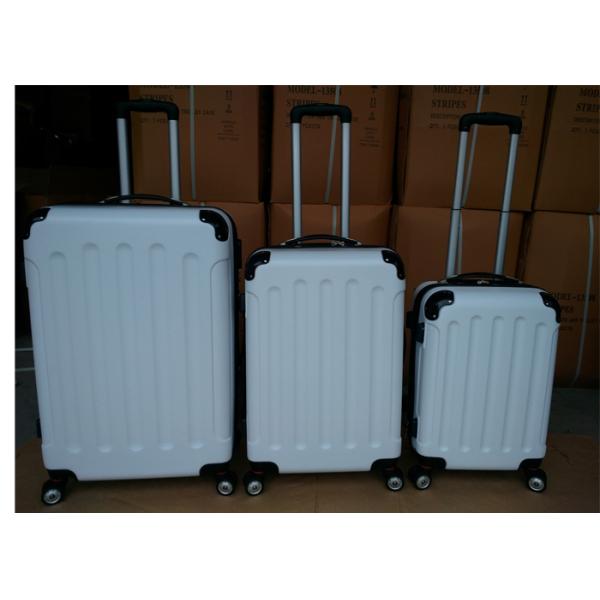4 Airplane Wheel ABS Carry On Trolley Luggage Aluminum With Expandable Zippers