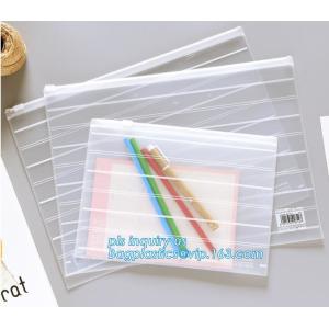 biodegradable pvc plastic slider zipper bag, packaging supplies vinyl slider