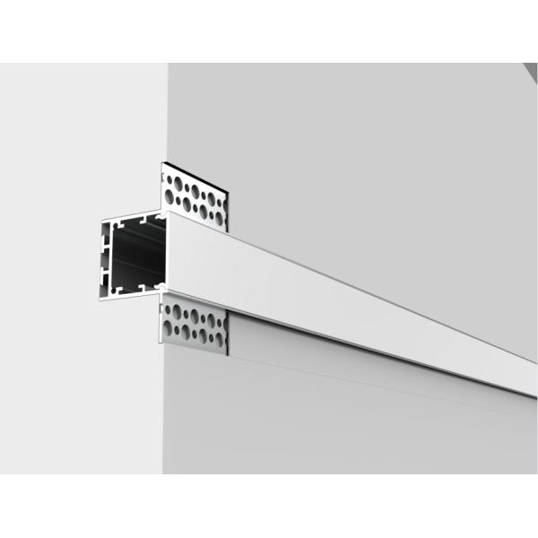 W35*H35mm LED Aluminium Extrusion Profiles Recessed Mount With PC Diffuser