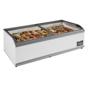 R290 Plug In Island Freezer Showcase With Sliding Door