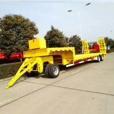Buy Machine Carriers Dropbed Low Loader Truck Drawbar Trailers at wholesale prices