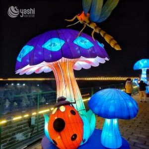 Waterproof Mushroom-Shaped Lanterns by Zigong Lantern Manufacturer - Outdoor