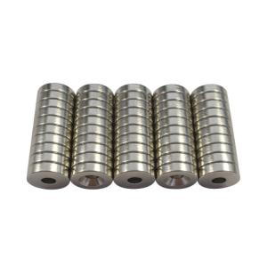 Strong Ring Countersunk NdFeB Neodymium Magnet With Screw Holes N42