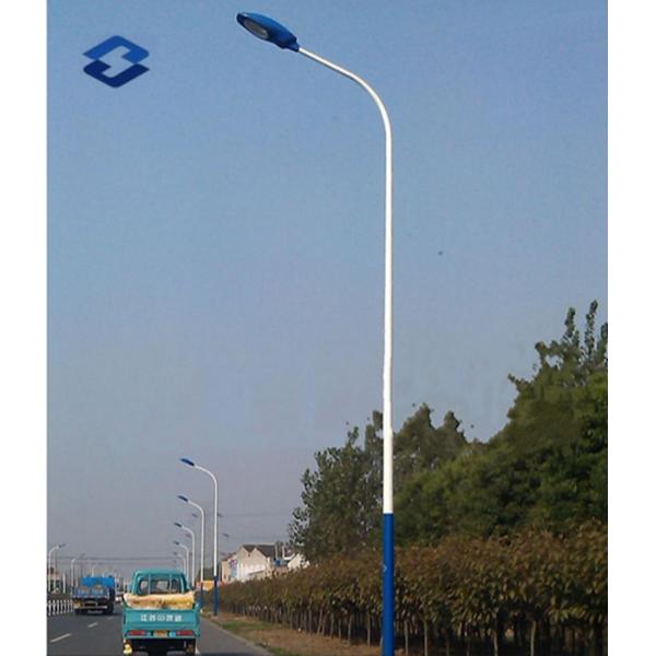 Customized Conical Polygonal Galvanized and Powder Coating Decorative Street lighting Steel Pole