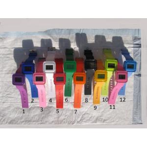 Silicone watch, silicone material, fashion design, japanese movement, 3atm water