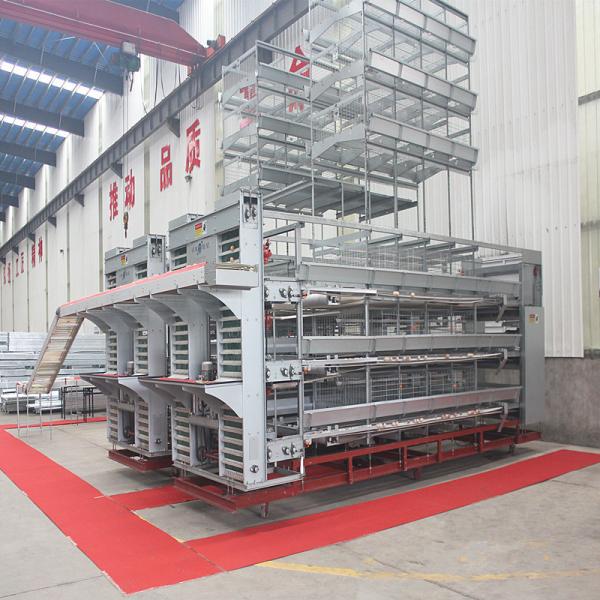 Buy Prefabricated Wire Chicken Battery Cage 3-8tiers Poultry Farm House at wholesale prices