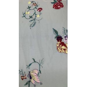 Embroidered Lace On Nude Mesh Romantic And Delicate Fabric For Spring Gala Gowns