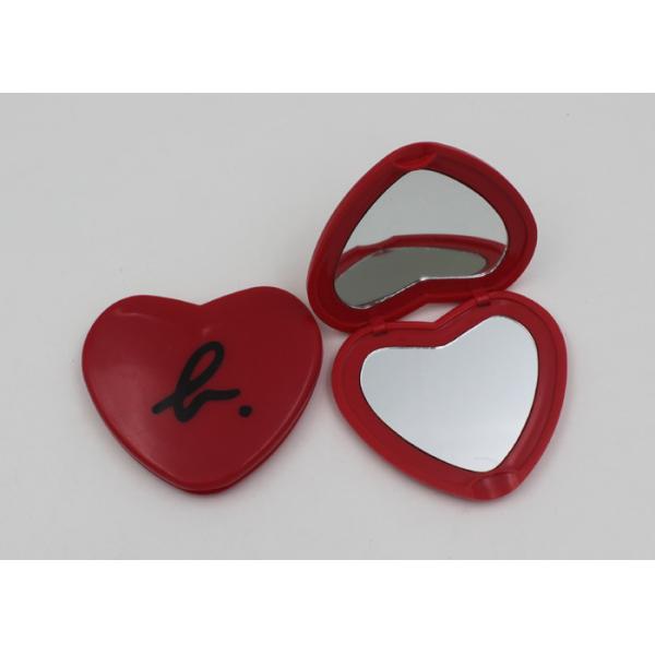 Buy Heart Shape Travel Magnifying Makeup Mirror For Wedding Gift , Mini Makeup Mirror at wholesale prices