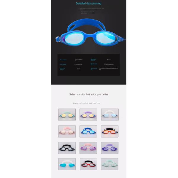 Premium Anti - Fog Swimming Goggles with UV Shield