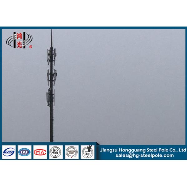 4G Signal Customizable Steel Pole Telecommunication Towers For Signal Transmissi