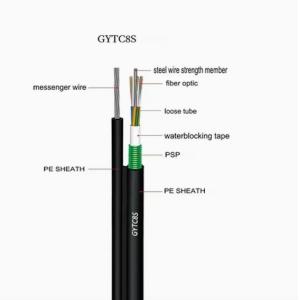 Self Supporting Aerial FTTX FTTH FTTR GYTC8S 6-144f Fiber Optic Cable