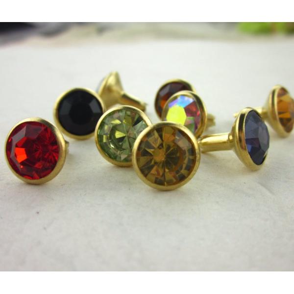 2021 wholesale decoration 8mm garment rivet crystal rhinestone jeans rivet for shoes handbag leather belt