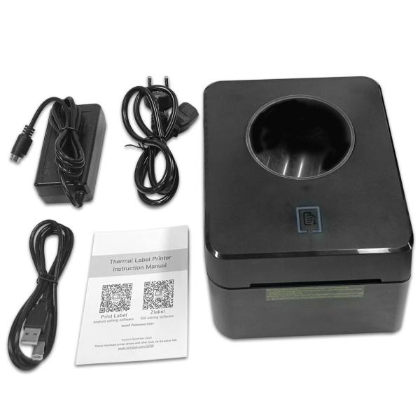 Thermal Barcode Printer for Label Printing 203dpi DC 24V/2.5A Return and