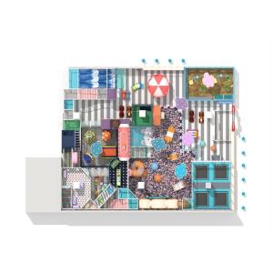Custom Space Indoor Play Equipment Kids Soft Play With High Level Slide