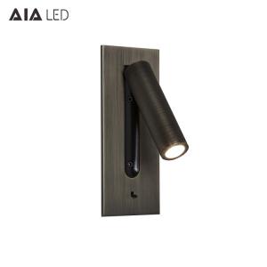 Adjustable stainless steel flexible LED headboard reading light modern aluminum