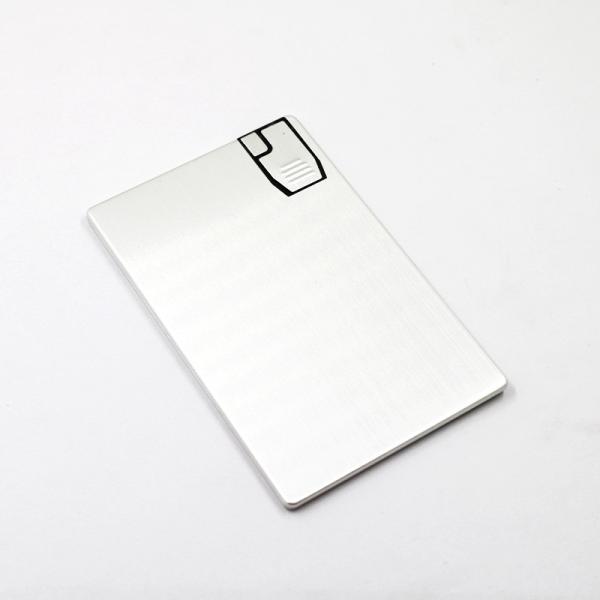 Full Memory 2.0 Credit Card USB Sticks 64GB 128GB 20MB/S Metal Material