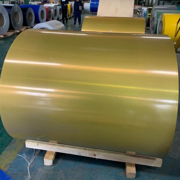 T351 Temper Pvdf Color Coated Aluminum Coil 3004 Golden Color