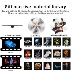 Holographic Mesh Projector Screen Advertising Player 3d Led Advertising Screen