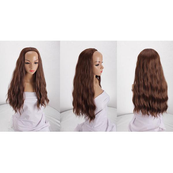 24’’ Synthetic Cosplay Wig Female Hairstyle Long Synthetic Wigs Curly Wavy Hair Wigs